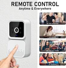 Smart Wireless Remote Intelligent Visual Doorbell Home Intercom Hd Night Vision Wifi Rechargeable Security Door Doorbell - View 2