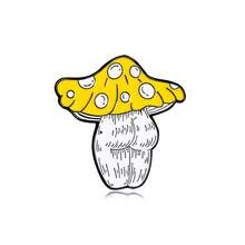 1pc Fun Mushroom Man Series Alloy Badge Creative Exquisite Niche Mushroom Man Butt Shaped Brooch Backpack Pin Accessory Jewelry - Multicolor - View 13