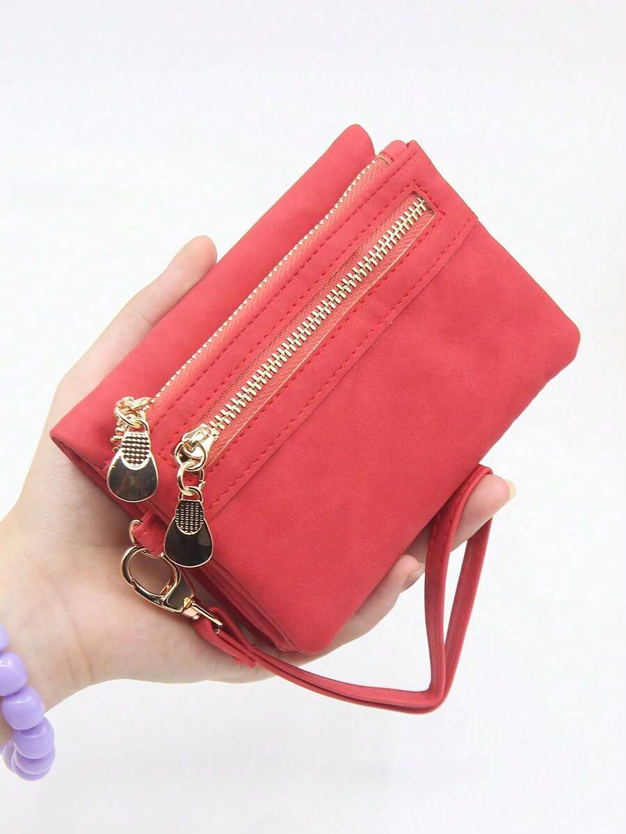 Women Wallet & Check Holder - Bordeaux - View 1