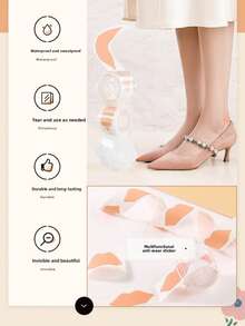 30pcs PackMulti‑Purpose Anti‑Chafing Patches Roll, Easy‑To‑Tear Blister Prevention Tape, Waterproof Friction Protection Sticker For Heels Toes Hands, High Heel Shoes Anti‑Wear Pads, Soft Cushion To Prevent Rubbing Blisters For Foot Skin Care - Multicolor - View 4