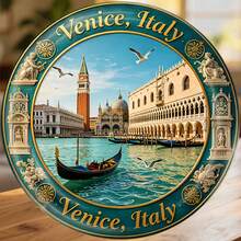Venice St. Mark's Square And The Gondola's Quiet Drift Under The Gilded Skies Keepsake For All Metal Surfaces Throughout The Home - A - View 6