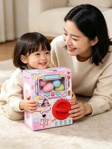 Children's Pink Gashapon Machine, Claw Machine Gift Gashapon Machine DIY, Surprise Toy Gift Birthday Lucky Draw Box For Friends - Multicolor - View 2