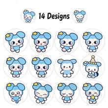 500 Pcs/Roll S-K Idol Boy Band Fan Image Theme Sticker Set TASY Theme Stickers 14 Different Patterns Decorate Phone Suitcase Tablet Cheerleading Supplies Decoration S-K Fan Collection Gift - Multicolor - View 2