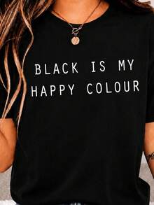 Women T-Shirts - Black - View 1