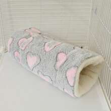 Winter Hamster Tunnel Squirrel Hammock Passage Sugar Glider Guinea Pig Plush Sleeping Bag Nest - A - View 13
