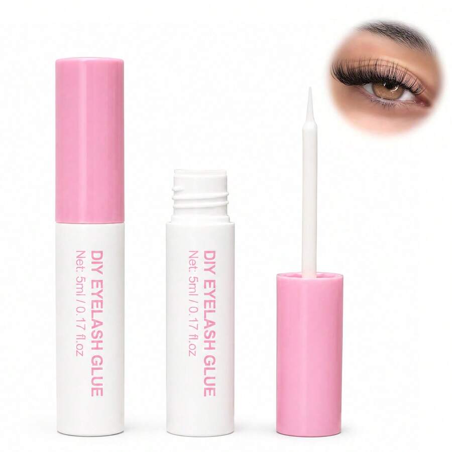 SRCKFIZ Lem Bulu Mata DIY untuk Bulu Mata Gugus, Lem Bulu Mata Portabel 5ml dengan Ujung Aplikator Ultra Halus, Perekat Bulu Mata Palsu Cepat untuk Pemula dan Pecinta Kecantikan - View 1
