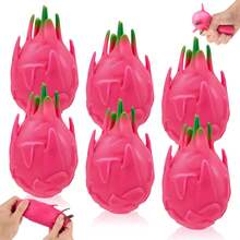 Tachimi 1pc Pitaya Fun Collectible Toy Pieces, Squishy Crunchy Sensorytoy, Broadly Preferred For Toy‑Related Pastime Moments, Fit For Hobby Showcase And Private Toy Collection Sorting Shipped Randomly - Multicolor - View 1