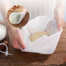1pc Large Capacity Heat-Resistant Reusable Heavy Duty Silicone Dough Kneading Bag, Minimalist Solid Color Semi-Transparent Bag-Shaped Non-Stick Inner Wall Design For Easy Kneading Of Various Doughs, Baking Tool Suitable For Home Kitchen, Restaurant Baking, Bread, Pizza, Pasta Making, Baking Enthusiasts, Holiday Home Cooking - White - View 10