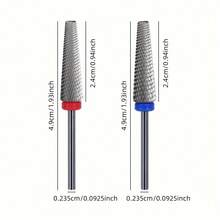 1件 5合1專業加長美甲鑽頭，易於使用，高端美甲工具 - 紅色 - 查看 3