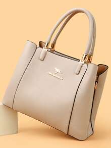 KAIDIFEINIROO Authentic Soft PU Leather Women's Handbag, Vintage Shoulder Tote Bag, Luxury Designer Large Capacity Women's Wallet Bag - White - View 2