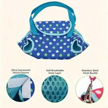 Spotted Pet Backpack Dog Carrier Bag, Portable Breathable Small Dog & Cat Bag, Crossbody One Shoulder Small Pet Bag - Multicolor - View 4