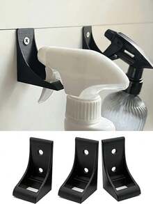 3pcs Wall Mounted Spray Bottle Organizer, Multi-Functional Storage Rack For Kitchen And Bathroom Cleaning Bottles, Space-Saving And Tidy. Cleaning Spray Bottle Kitchen Cabinet Storage Rack, Home Bathroom Laundry Room Space-Saving Storage Solution, 1pc - Multicolor - View 4