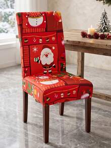 Christmas Chair Covers Stretch Dining Chair Slipcovers Washable Removable Chair Protector Holiday Home Decor - Multicolor - View 9