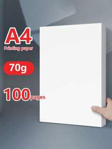 100/200 Sheets Copy Paper, Back To School Office Paper, Pure White, A5/A4 Printing Paper, Student DIY Origami Paper, 70g Copy Paper, Invoice Graphic Multifunction Copying Paper, Double-Sided Printing, Pure Wood Pulp, Suitable For Inkjet/Laser, No Jamming, Blank Writing Paper, Business Contract Paper, Graduation Season Flyer Paper, Advertising Paper, Manuscript Paper, Meeting Minutes Paper, Drawing Paper, Suitable For Office, School, Home - 1 Set - View 11