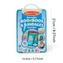 Melissa & Doug Boo-Boos & Bandages Reusable First Aid Simulation Play Set: Creative-Oriented, Includes Medical Accessories - Multicolor - View 11