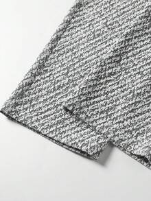 Celana Kasual Model Lurus Longgar Bergaya Klasik Amerika dengan Desain Tekstur Jacquard Vintage. - Putih - View 6
