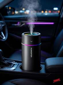 Car Air Humidifier 280ml Large Mist Output Colorful Soft Quiet Aroma Diffuser Essential Oil Home Bedroom Aromatherapy - USB - View 6