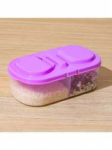 1/2pcs Double Layer Mesh Food Storage Boxes, Minimalist Transparent Storage Boxes, Suitable For Kitchen, Summer Beach Party, Food, Camping, Organization, Room Decor, Kitchen Supplies. - White - View 17