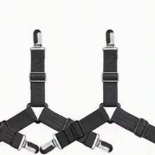 Adjustable Elastic Bed Sheet Fastener Set, Knitted Bed Sheet Fixer, Non-Slip Clips, Suitable For Mattress, Sofa And Tablecloth, Universal Bed Sheet Clips, Triangular Bed Sheet Fixer, Bed Sheet Clips, Adjustable Bed Sheet Suspenders, Mattress Clips, Used For Mattress Covers - Multicolor - View 9