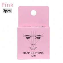 2pcs 10m Microblading Pre-Inked Mapping Thread, Semi-Permanent Eyebrow Positioning Measurement Line, Eyebrow Dyeing Line Positioning Makeup Tool - Multicolor - View 12
