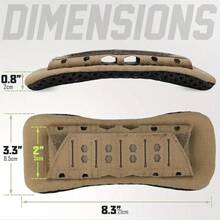 1pc/2pcs Outdoor MOLLE System Tactical Shoulder Pads, Black/Khaki/Army Green, Nylon Material Breathable And Sweat-Absorbing, Tactical Backpack Vest Shoulder Strap Cushion Anti-Slip Padding, Wear-Resistant Shoulder Strap Pad Protective Pad, Laser-Cut Backpack Shock-Absorbing Shoulder Strap Pad, Breathable Sweat-Absorbing Pressure-Relief Protective Pad, Lightweight And Breathable, Tactical Equipment Accessory, Essential For Camping, Hiking, Outdoor Hunting - Multicolor - View 6