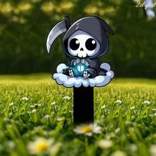 2D Flat Halloween Yard Sign, Suitable For Holiday Garden Bed Decoration, Party Lawn Outdoor Decor - R - View 3
