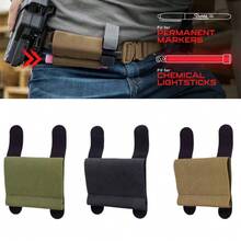 1pc Elastic Tactical Quick Release MOLLE Pouch, Hook And Loop Attachment, Suitable For Chest Rig, Duty Belt, Horizontal Combat Belt Accessories - Multicolor - View 2