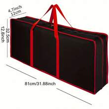 Christmas Gift Packaging Storage Box With Storage Function - Large Capacity Plastic Storage Bin With Lid, 32.28x13.39x5.12 Inches, With Lid And Label Compartments, For Packaging, Gift Wrapping Storage - Multicolor - View 3