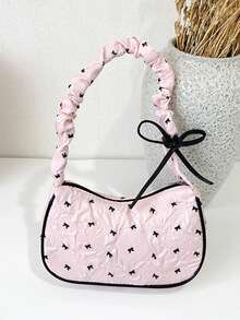 1PCK Casual Minimalist Shoulder Bag, Zipper Design, Suitable For Daily Outings, Shopping, Photography, Can Easily Accommodate Daily Essentials, Versatile Item, Applicable To Various Styles And Occasions - Multicolor - View 12