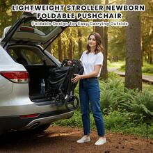 UBRAVOO 2-In-1 Baby Stroller – Foldable, Featuring A Reversible Seat, Canopy, Shopping Basket, And Cup Holder; Lightweight Design. - Khaki - View 7