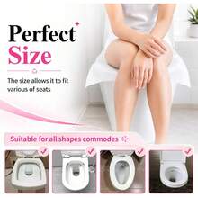 20/50/100Pcs XL Toilet Seat Covers Disposable Flushable Paper For Potty Training - Multicolor - View 4