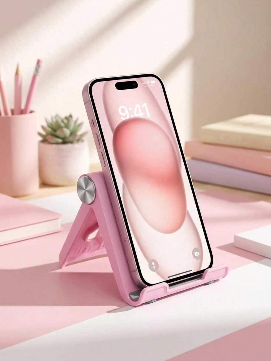 3/1pc Foldable Portable Desktop Phone Stand, Premium ABS, Adjustable Angle, Compact Lightweight Pocket Size, Suitable For All Smartphones And Tablets, Stable Anti-Slip, Space Saving - Upgraded Version - View 1