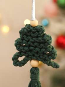 1pc Christmas Tree Hanging Decoration, Handmade Woven Tassel Hanging Decoration, Holiday Party Background Decoration, Used For Christmas Tree Windows, Holiday Parties, Fireplaces, Home Decoration Gifts - Style-4 - View 9