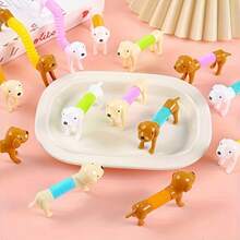 Stretchable Small Dogs Random 1/5/10/20pcs, Assorted Styles, Desktop Decor, Decorative Items, Perfect For Party Favors, Classroom Prizes, Party Favor Bag Fillers. Suitable For Birthday Gift Bags, Party Fillers, Classroom Rewards And Carnival Prizes - Multicolor - View 11