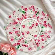 [High-Quality Thickened And Enlarged Shower Cap]6-Pack Adjustable Printed Shower Caps, Reusable, With Elastic Band, Suitable For Women's Spa And Hair Salon Use - Thickened version - View 2