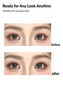 5 Pairs Manga Spiky False Eyelashes Black Synthetic Fiber Clear Band Natural Volume Strip Lashes For Daily Party Eye Makeup - View 2