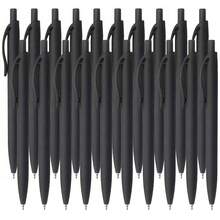 Crazy Buy! 8 Black Matte Round Click Pens, 1.0Mm Medium Nib, Smooth Ink, Retractable And Super Practical! - A - View 8