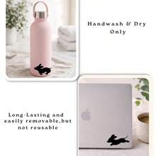 Running Dachshund Rearview Mirror Decal | Wiener Dog Car Window Vinyl Sticker - A - View 5