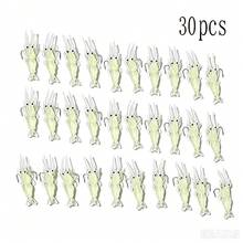 16pcs Glow-In-The-Dark Shrimp Shaped Fishing Lures - Glow Soft Plastic Lures With Hooks | Realistic Freshwater And Saltwater Fishing Gear, Simulated Shrimp Rig, Suitable For Night Fishing - Multicolor - View 18