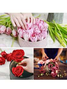 1/3/6pcs Assorted Sizes Floral Foam Blocks, Fresh And Artificial Flower Foam Bricks, Green Dry And Wet Use Floral Foam, Suitable For Fresh And Artificial Flower DIY Crafts, Wedding Decor, Gardening Projects, Table Centerpiece Decoration - A - View 3