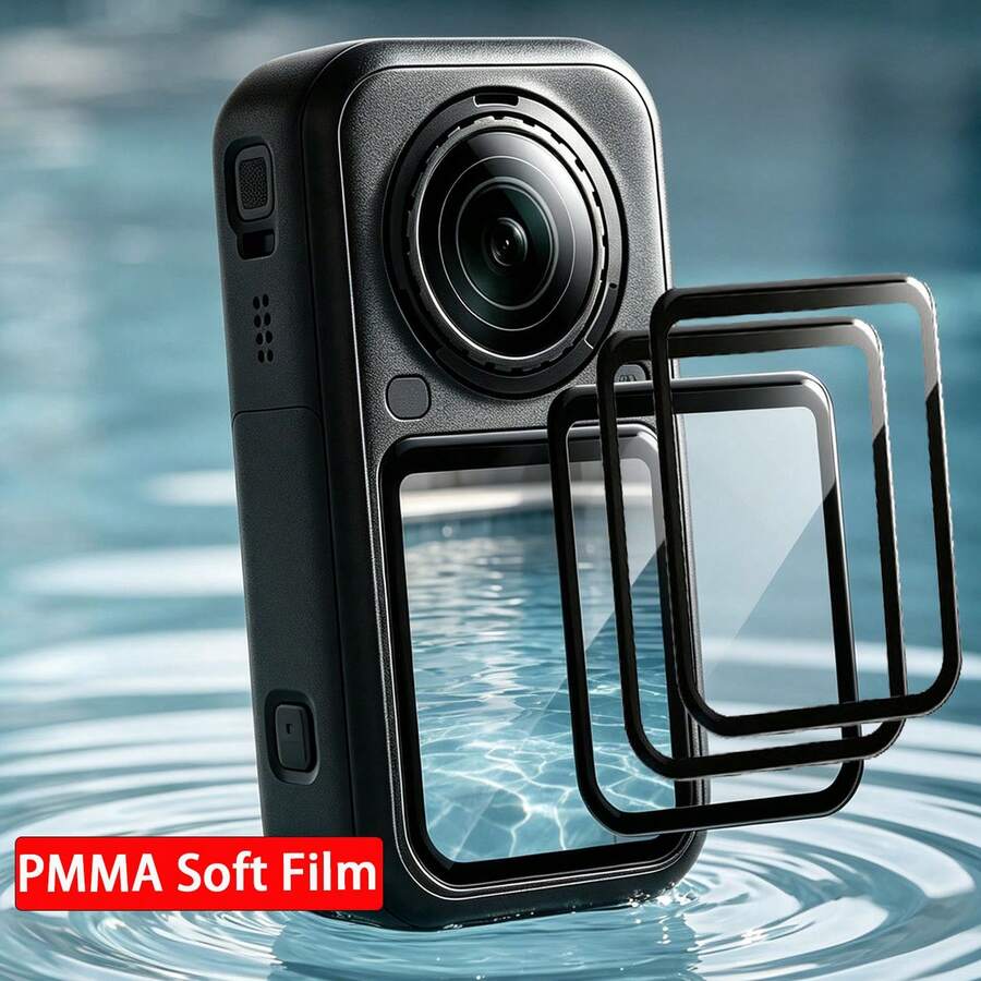 1-3片 Insta360 X6 X5 X4 X3 X4 Air 螢幕保護膜,適用於 Insta360 X5、Insta360 X4 Air、X4Air、Insta360 X4 配件,防刮全覆蓋保護膜(非玻璃) - 3PCS - 查看 1