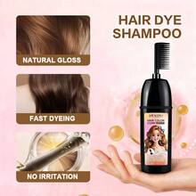 MOKERU Hair Dye 200ml, Comb-In Dye, No Mixing Required, Easy Application, Even Color, Long-Lasting Color. Multiple Hair Colors Available, Covers Gray Hair. - Multicolor - View 5