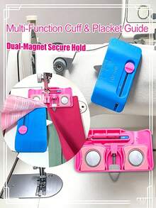 4-In-1 Seam Ripper Tool, Dual Magnetic Design, Built-In Ruler, Edge Guide And Stitch Marker, Includes Tailor's Chalk, Multi-Functional Sewing Repair Accessory, Suitable For DIY Sewing Projects - Multicolor - View 8