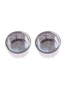 Rust-Proof Mesh Design - Stainless Steel Sink Strainer With Handle - Easy To Prevent Clogging, Suitable For Kitchen And Bathroom Sinks - Perfect For Draining Fruits And Vegetables - SILVER - View 15