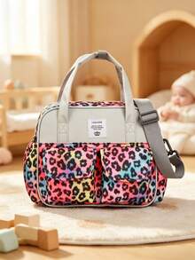 1pc LEQUEEN Oxford Fabric Maternity Multi-Function Crossbody Mommy Bag, Fashionable Mother & Baby Bag, Casual Outing Storage Bag, Handheld Hospital Bag Suitable For Storage Use - Multicolor - View 5