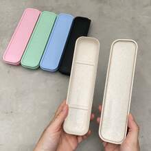 1/4pcs Portable Cutlery Storage Box, Knife Fork Spoon Chopsticks Box, Colorful Extended Storage Box, PP Material Straw, Chopsticks Portable Storage Box, Portable Travel Cutlery Set, Travel Cutlery Set, Large Cutlery Storage Box, Kitchen, Office - Multicolor - View 5