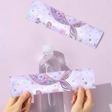 Stiker Botol Air Mineral Motif Putri Duyung Sempurna, Stiker Segel Persegi Panjang untuk Ulang Tahun, Pernikahan, Pesta Tema, dll. Stiker Plastik Kertas Dekorasi Botol Anggur - Putri duyung - View 3