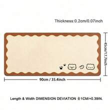 Cute Office Desk Pad, Oversized Leather Mouse Pad, Large Desktop Waterproof And Erasable Pad, Dirt Resistant And Washable Leather Mouse Pad - View 7