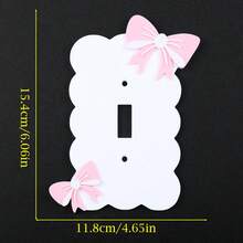 1PC 3D Printed High-Quality Plastic Multi-Color Bow Switch Plate, Wavy Edge Wall Switch Decorative Panel, Cozy Home Decor Switch Plate Suitable For Home Room Atmosphere Decoration Scenes - Multicolor - View 21