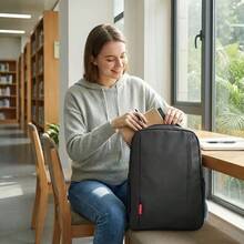 1pc Lenovo Laptop Backpack, Lightweight Design With Protective Inner Structure, Large‑Capacity Storage Computer Bag, Versatile For Student Class Use, Workplace Daily Commute And Business Trips - View 5